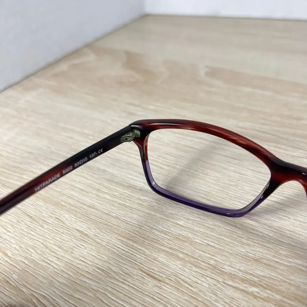 Lafont Issy LA Hitparade 5022 Eyeglasses Striped Brown Purple Frames 53-15-137